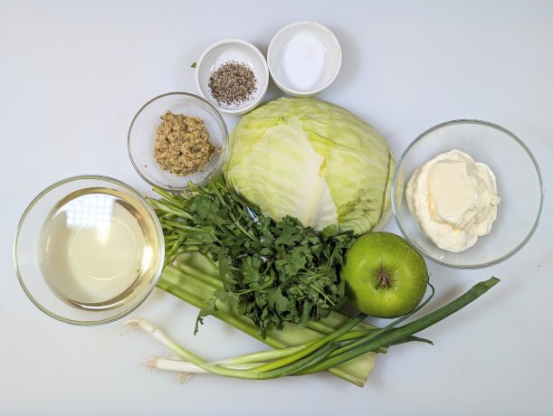 Ingredients for Green Apple Coleslaw