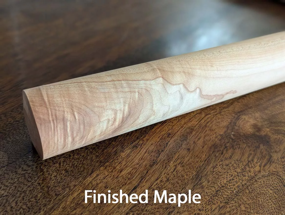 Hand-Turned Sugar Maple Rolling Pin – 17-Inch, Finished or Unfinished Options - Image 3