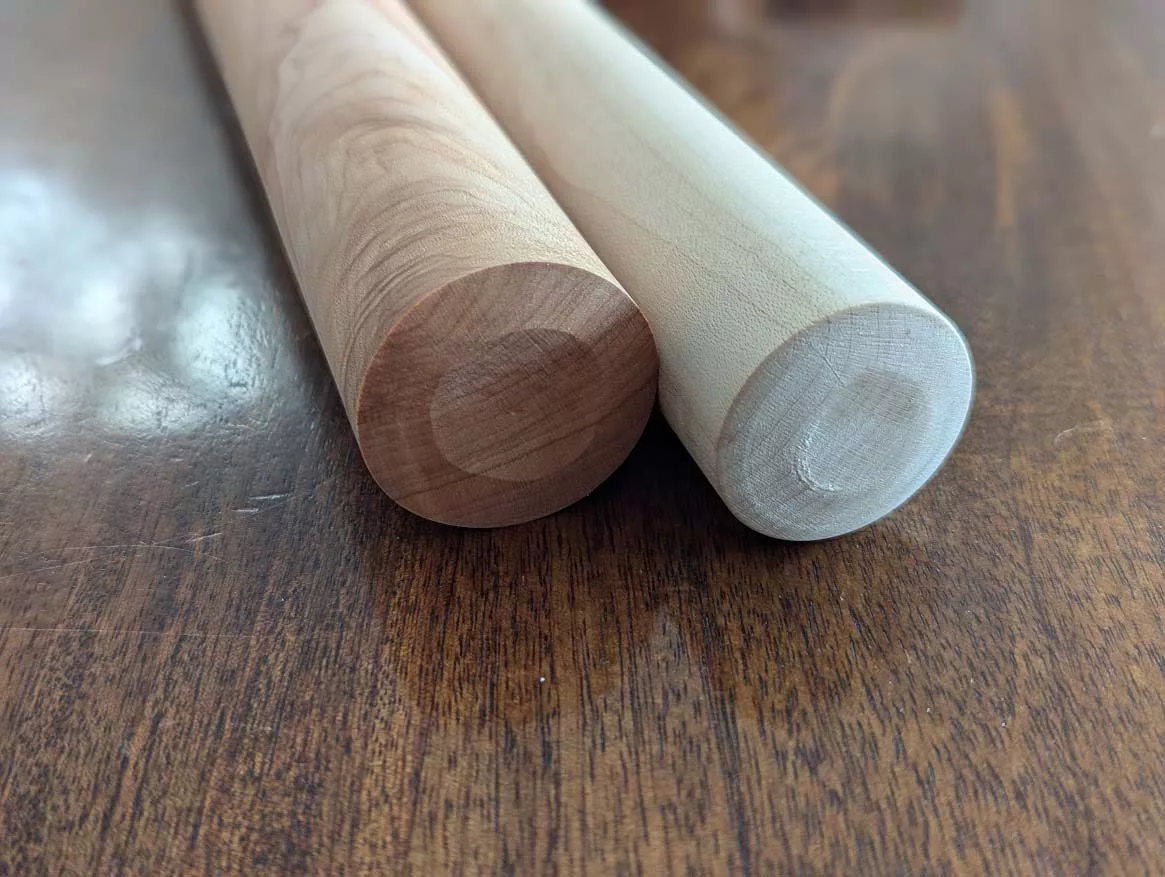 Hand-Turned Sugar Maple Rolling Pin – 17-Inch, Finished or Unfinished Options - Image 7