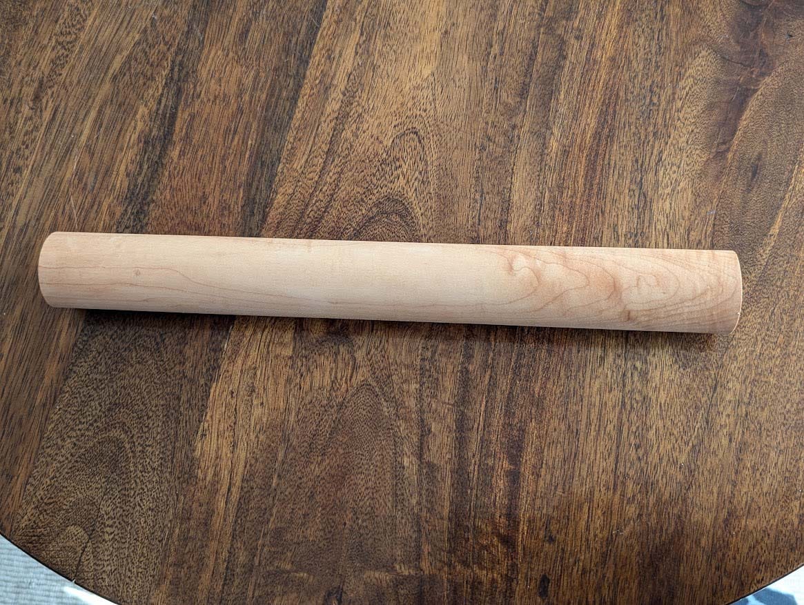Hand-Turned Sugar Maple Rolling Pin – 17-Inch, Finished or Unfinished Options - Image 8