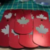 Personalized Set of 4 Canadian Maple Leaf Aluminum Luggage Tags – Durable & Custom Engraved - Image 3