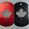 Personalized Set of 4 Canadian Maple Leaf Aluminum Luggage Tags – Durable & Custom Engraved - Image 5